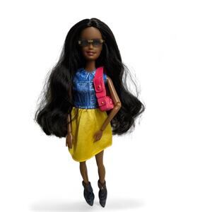 AA Doll w/ Zuru Mini Brands Fashion Series 4 Denim Boots Barbie Dress Outfit